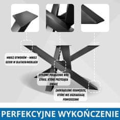 CM Furniture Klubska mizica , noge, črna, kovinski okvir mize 43 cm, višina 43 cm, klubska mizica, za dnevno sobo, hodnik, pisarno, masivna konstrukcija, masivna lesena plošča, steklena plošča, unikatna