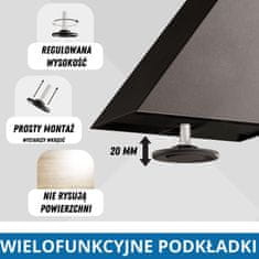 CM Furniture Črne kovinske noge za mizo Spider - Višina 72 cm, X-oblikovan okvir - 72 x 75 x 120 cm - Konferenčna miza Loft, sestava za eno osebo