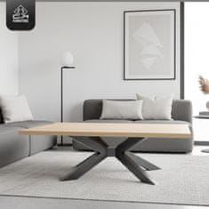 CM Furniture Noge za mizo Spider - Antracit - Višina 43 cm - Noge za klubsko mizico - Jekleno podnožje - V 43 x Š 40 x D 70 cm - Noge za jedilno mizo, enostavna montaža s strani ene osebe
