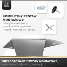 CM Furniture Noge za mizo Spider - bele - višina 43 cm - noge za klubsko mizico - jekleno podnožje - V 43 x Š 40 x D 70 cm - noge za jedilno mizo, enostavna montaža s strani ene osebe
