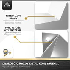 CM Furniture Noge za mizo Spider - bele - višina 72 cm - noge za klubsko mizico - jekleno podnožje - V 72 x Š 75 x D 120 cm - noge za jedilno mizo, enostavna montaža s strani ene osebe