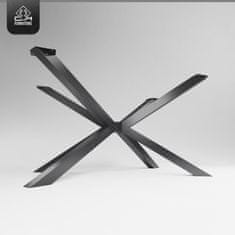 CM Furniture Noge za mizo Spider - Antracit - Višina 72 cm - Noge za klubsko mizico - Jekleno podnožje - V 72 x Š 75 x D 120 cm - Noge za jedilno mizo, enostavna montaža s strani ene osebe