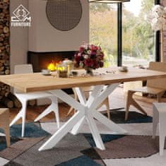 CM Furniture Mikado Spider podnožje za mizo, nastavljivo antracitno ogrodje, višina 72 cm, podloge za mizo, jedilnica, pisarna, konferenčno pohištvo za dnevno sobo, enostavna montaža, trpežna kovinska konstrukcija