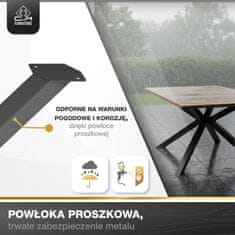 CM Furniture Noge za mizo Spider - Antracit - Višina 72 cm - Noge za klubsko mizico - Jekleno podnožje - V 72 x Š 75 x D 120 cm - Noge za jedilno mizo, enostavna montaža s strani ene osebe
