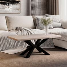 CM Furniture Mikado Spider podnožje za mizo, nastavljivo antracitno ogrodje, višina 72 cm, podloge za mizo, jedilnica, pisarna, konferenčno pohištvo za dnevno sobo, enostavna montaža, trpežna kovinska konstrukcija