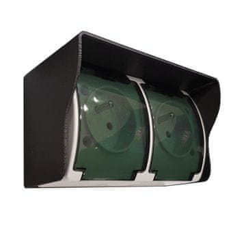 Zaščitni pokrov za vtičnico 130x75 mm črne barve