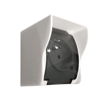 Zaščitni pokrov za vtičnico 65x75 mm bel