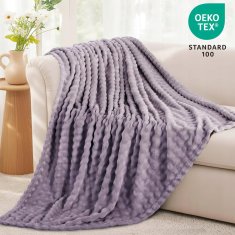 RUIKASI flanelasta odeja 130 × 150 cm siva za zimo doma