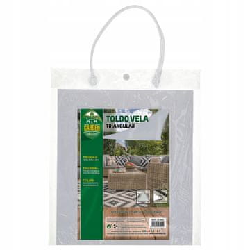 POLIESTRSKA TRIKOTNA TENDA 360X360X360 CM - BELA