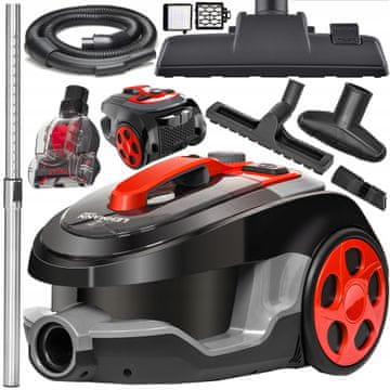 Lehmann MAX TYPHOON 4000W CIKLONSKI SESALNIK BREZ VREČKE S HEPA FILTERJEM IN TIHIM