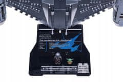 Črna podlaga iz kock za LEGO 75442 Star Wars Mandalorianov lovec N1
