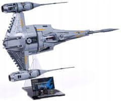 Črna podlaga iz kock za LEGO 75442 Star Wars Mandalorianov lovec N1