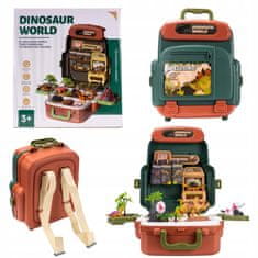 Mega komplet dinozavrov z ohišjem, jajci, vulkanom in figuricami - izobraževalna igrača