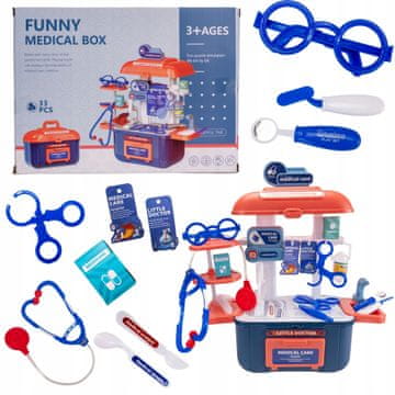 Komplet Little Doctor Doctor, 33 kosov - kovček z otroško pisarno