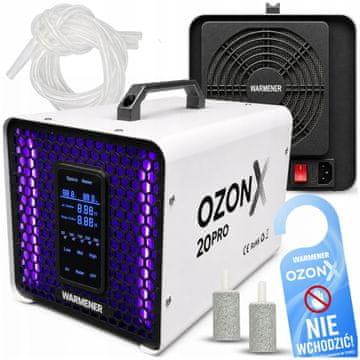Warmener Generator ozona 20 G/H Profesionalni ozonator zraka in vode Domači OzonX 160W