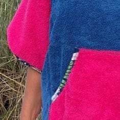em Surf pončo Bella fuksija - bombaž S JUNIOR dolžina 90 cm