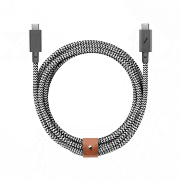 DE Native Union Belt Cable Pro 240W - USB-C - USB-C kabel, 2,4 m (zebra)