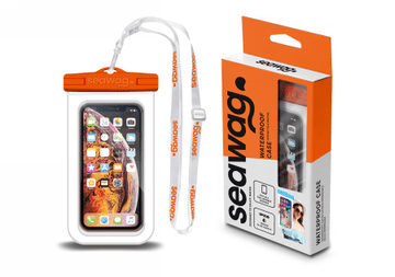 Seawag Element Proof Case - vodoodporni ovitek za telefon (bel/oranžen)