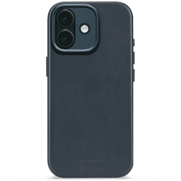 Decoded Leather Backcover - zaščitni usnjen ovitek za iPhone 17, združljiv z MagSafe (mornarsko moder)