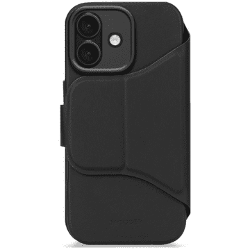 Snemljiva denarnica iz teksturiranega silikona Decoded - zaščitni ovitek, združljiv z MagSafe, za iPhone 17 (fantomsko črna)