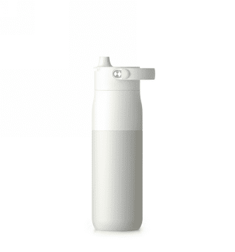 LARQ steklenica PureVis 2 - inteligentna, samočistilna filtrirna steklenica, UV-C lučka 680 ml (granitno bela)