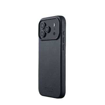 Mujjo usnjen ovitek - usnjen ovitek za iPhone 17 Pro Max, združljiv z MagSafe (bazalt)