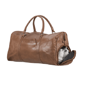 dbramante1928 Kalundborg Sport Weekender Bag - usnjena potovalna torba 15" (tan)