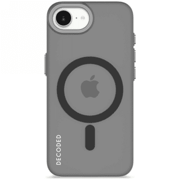 Silikonski ovitek Decoded Backcover - zaščitni ovitek iz silikona MagSafe za iPhone 16e / 17e (mlečno črne barve)