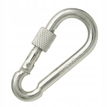Gasilski karabin z varnostnim zaklepom, pocinkan, 6x60mm, nosilnost 120kg, 1 kos.