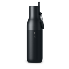 LARQ Bottle Flip Top - termo steklenica s slamico, zložljivim ustnikom 740 ml (obsidiansko črna)
