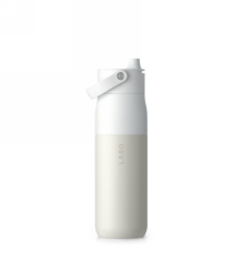 LARQ termo steklenica s slamico 680 ml (granitno bela)
