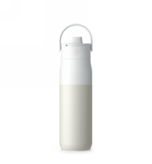 LARQ termo steklenica s slamico 680 ml (granitno bela)