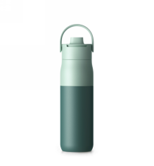 LARQ termo steklenica s slamico 680 ml (evkaliptusa zelena)