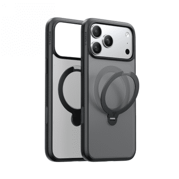 TORRAS Ostand Spin - ovitek, združljiv z MagSafe, za iPhone 17 Pro (črn)