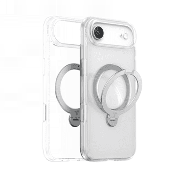 TORRAS Ostand Spin - ovitek za iPhone Air, združljiv z MagSafe (prozoren)