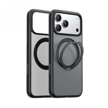 TORRAS Ostand Pro - ovitek, združljiv z MagSafe, za iPhone 17 Pro (črn)
