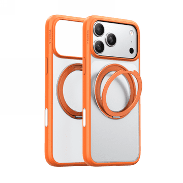 TORRAS Ostand Pro - ovitek, združljiv z MagSafe, za iPhone 17 Pro (energijsko oranžen)