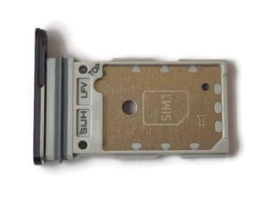 Držalo za kartico, držalo za SIM kartico za Samsung Galaxy S22 Ultra SM-S908, črne barve
