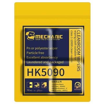 Antistatični robčki brez prahu Mechanic HK5090 10x10 400 kosov