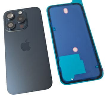 Originalni zadnji ovitek ORG Plecki razreda A za Apple iPhone 15 Pro, moder