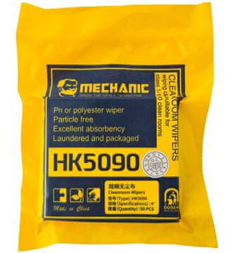Antistatični robčki brez prahu Mechanic HK5090 10x10 50 kosov.