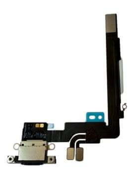 ORG Originalni USB polnilni konektor razstavljen za iPhone 16 Pro Max črne barve