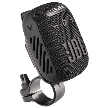 Bluetooth+FM zvočnik JBL Wind 3 5W vodoodporen + nosilec za kolo/motor črne barve