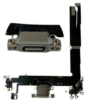 Originalni ORG USB polnilni priključek za iPhone 16 Plus (bel)