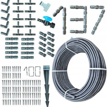 Kapljična cev brez kompenzacije tlaka 100 m in 137 dodatkov