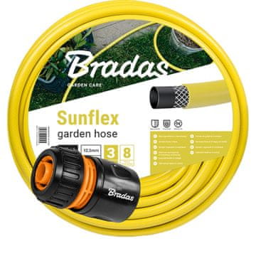 Bradas Vrtna cev SUNFLEX 3/4" - 50 m in hitri priključek