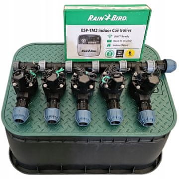 Komplet s 5 postajami Rain Bird: Zbiralnik s čepom, TM2, PE 25