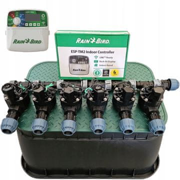 Rain Bird komplet s 6 postajami: Zbiralnik s čepom, TM2, PE 25