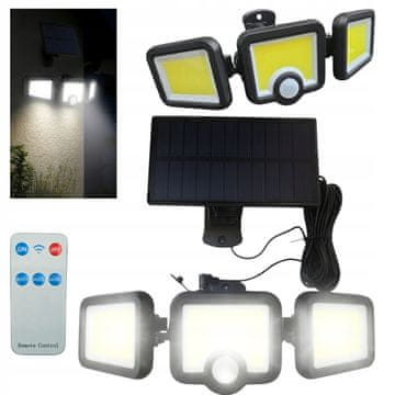 3-v-1 solarna svetilka s panelom