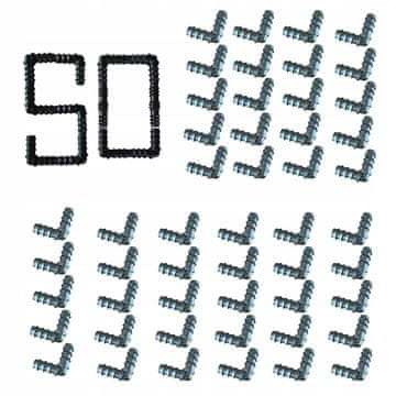 Vtisni komolec PE 16 - komplet 50 kosov